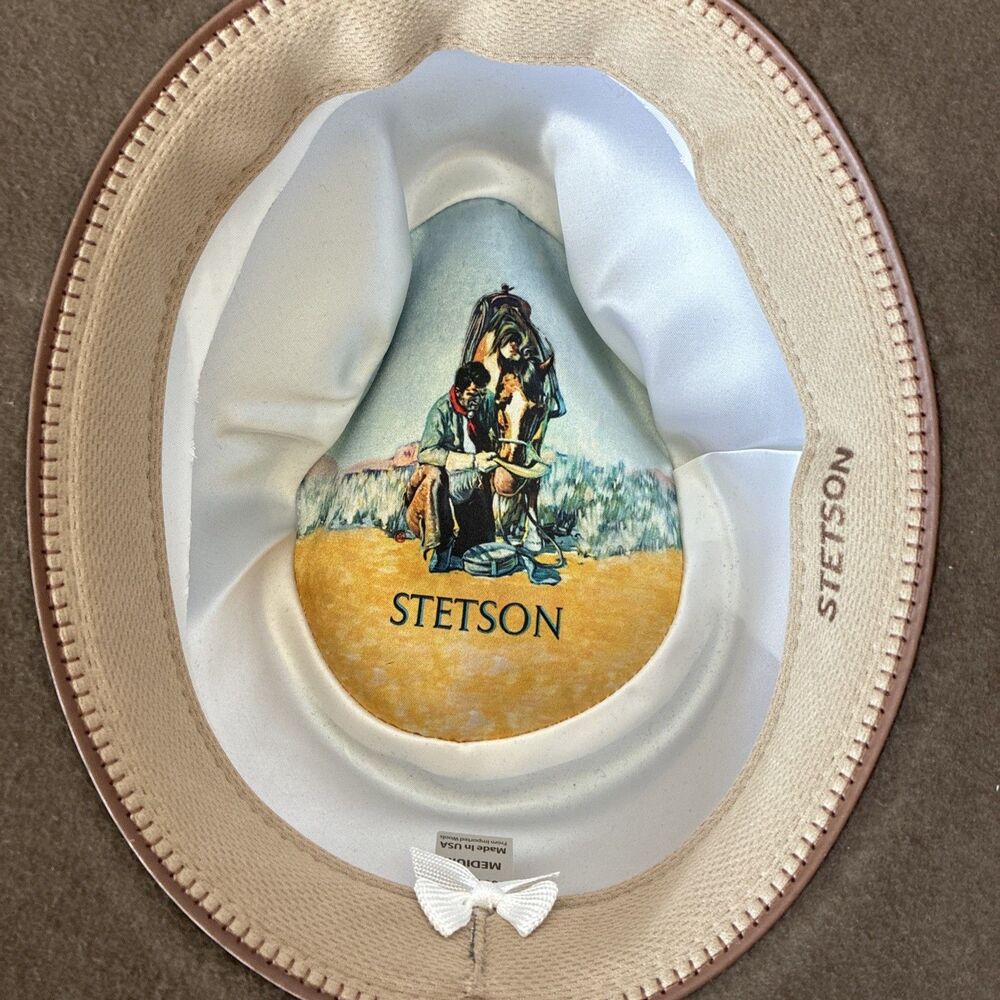 New In BOX, Stetson The Rawlins Cowboy Hat, Size Medium, KB Oak Brown, 3.5” Brim - Picture 10 of 16